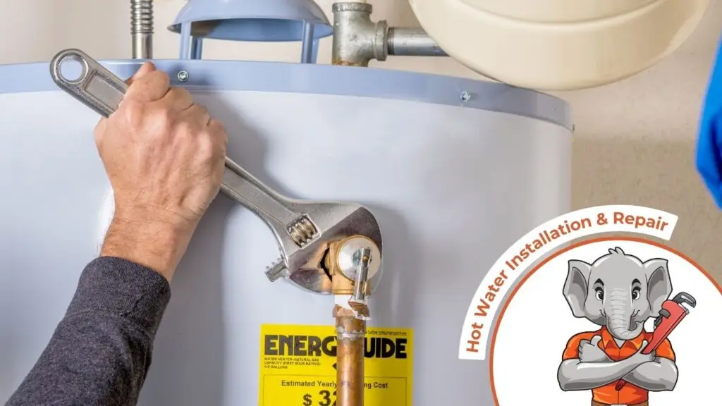 Hot water heater maintenance with a wrench