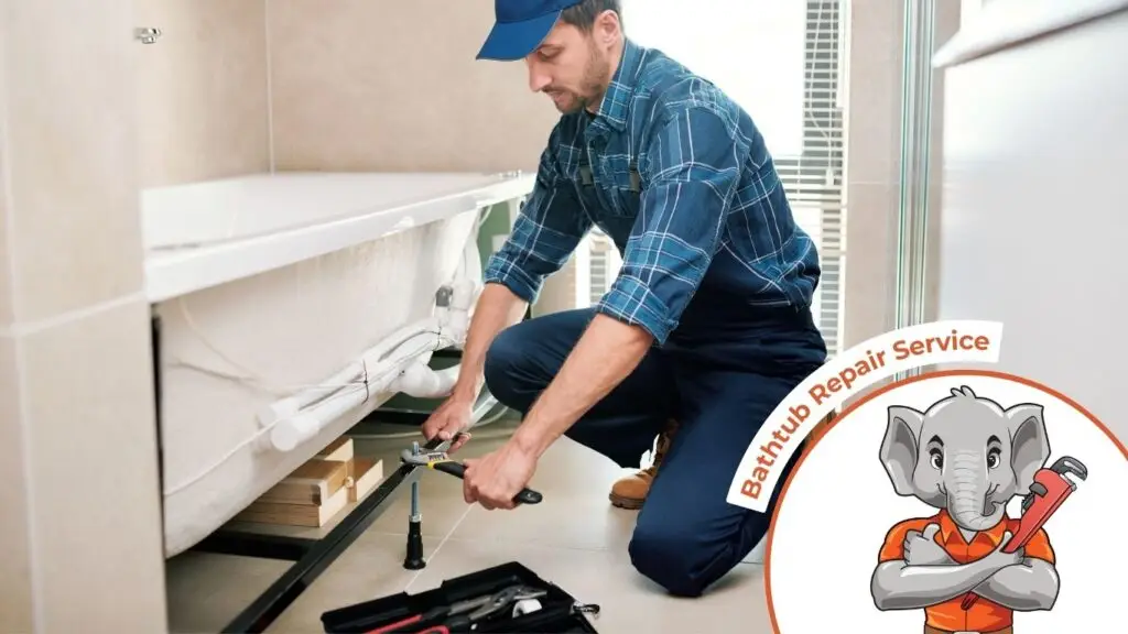 Plumber Repairing the Bath Tub