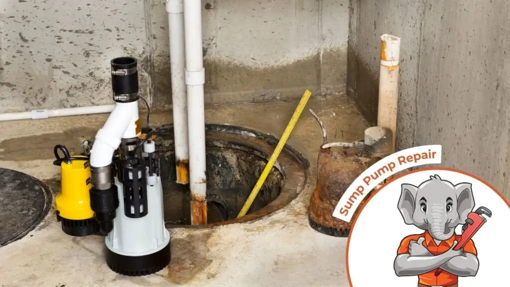 Replacing the old sump pump in a basement